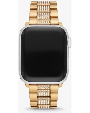 Michael Kors Correa dorada con incrustaciones para Apple Watch® - Negro