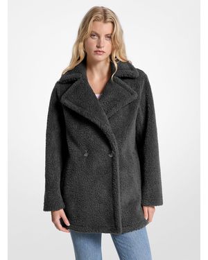 MICHAEL Michael Kors Mk Faux Fur Teddy Coat - Black