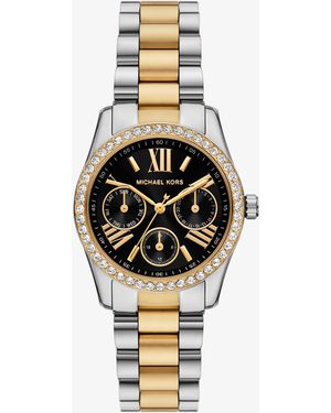 Michael Kors Mk Mini Lexington Pavé Two-Tone Watch - Metallic
