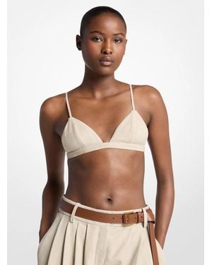 Michael Kors Michael Kors Suede Bra Top - Natural