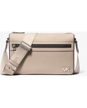 Michael Kors Mk Borsa Messenger Edison Media - Neutro