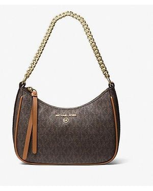 MICHAEL Michael Kors Jet Set incantesimo per spalla con logo - Marrone