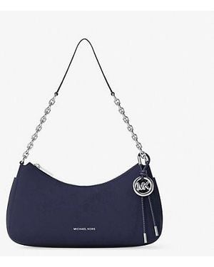 Michael Kors Nolita Medium Nubuck Chain Pochette - Blue
