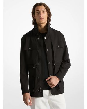 Michael Kors Mk Woven Field Jacket - Black