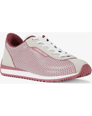 MICHAEL Michael Kors Mk Rhodes Mixed-Media Trainer - Pink