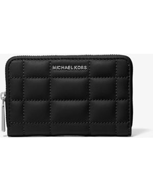 MICHAEL Michael Kors Mk Small Quilted Leather Wallet - White