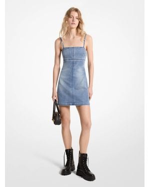 MICHAEL Michael Kors Mk Stretch Denim Mini Dress - Blue