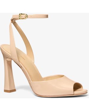 MICHAEL Michael Kors Mk Rosie Patent Leather Sandal - White