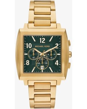 Michael Kors Mk Oversized Rhys-Tone Watch - Metallic