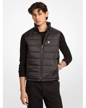 Michael Kors Signature Logo Reversible Vest - Black