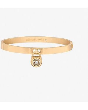Michael Kors Pavé Lock Bangle - White