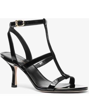 MICHAEL Michael Kors Mk Nara Patent Leather Sandal - White