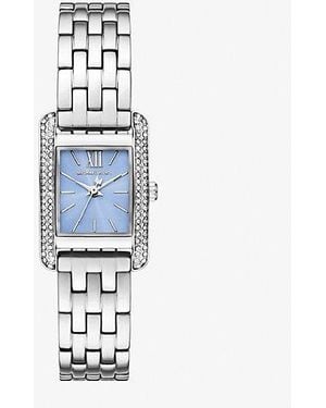 Michael Kors Mini Monroe Pavé-Tone Watch - White