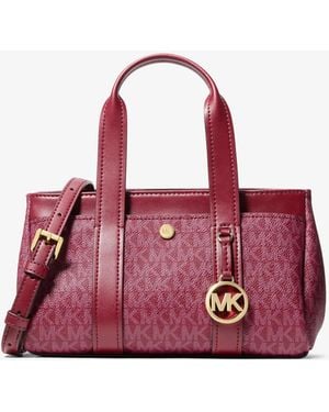 MICHAEL Michael Kors Mk Foster Extra-Small Signature Logo Satchel - Purple