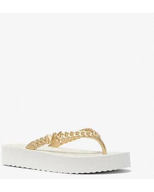 Michael Kors Zaza Platform Flip Flop - Natural