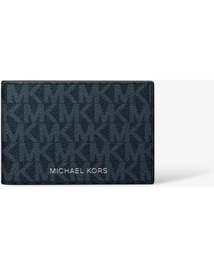 Michael Kors Cooper Signature Logo Wallet - Blue