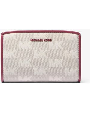 MICHAEL Michael Kors Mk Bryant Medium Logo Jacquard Wallet - Purple