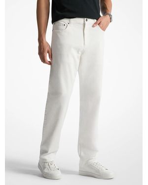 Michael Kors Mk Arden Relaxed-Fit Denim Jeans - White