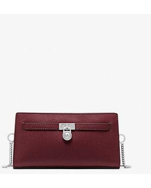 Michael Kors Hamilton Moderne Extra-Small Leather Convertible Crossbody Bag - Purple