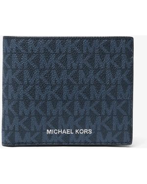 Michael Kors Greyson Logo Billfold Wallet With Coin Pocket - Multicolour