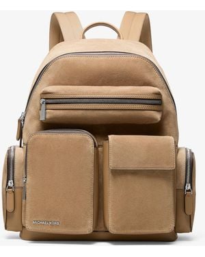 Michael Kors Dakota Suede Cargo Backpack - Natural