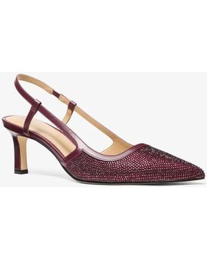MICHAEL Michael Kors Mk Alora Suede Slingback Pump - Pink