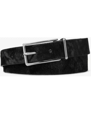 Michael Kors Calf Hair Belt - White
