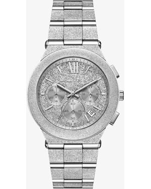Michael Kors Oversized Billie Frosted-Tone Watch - Grey