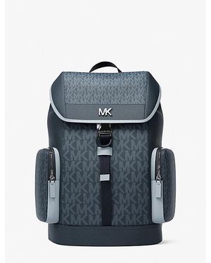 Michael Kors Cooper Medium Signature Logo City Backpack - Blue