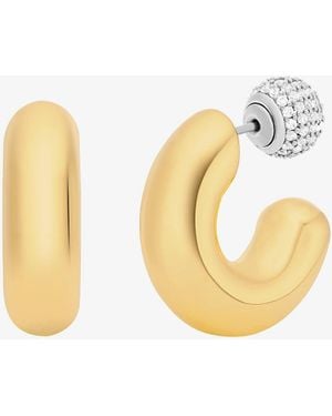 Michael Kors Mk Orecchini A Cerchio 2 - Bianco