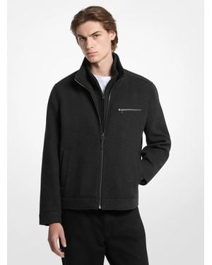 Michael Kors Michael Kors Cordero Layered Knit Jacket - Black