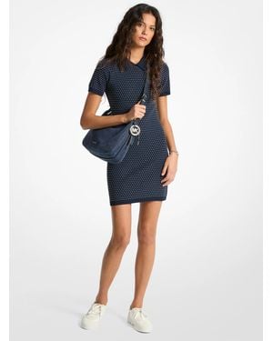 MICHAEL Michael Kors Mk Studded Polo Mini Dress - Blue