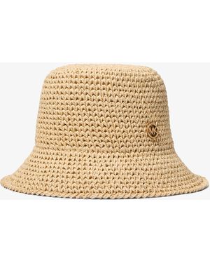 MICHAEL Michael Kors Mk Crocheted Bucket Hat - Natural
