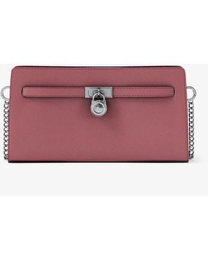 MICHAEL Michael Kors Mk Hamilton Moderne Extra-Small Leather Convertible Crossbody Bag - Purple