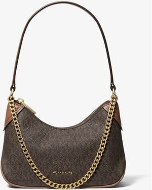 MICHAEL Michael Kors Mk Pochette Convertibile Jet Set Piccola Con Stampa Logo - Metallizzato