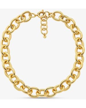 Michael Kors 14k -plated Brass Statement Chain Necklace - Metallic