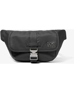 Michael Kors Mk Eli Nylon Aviator Sling Pack - White