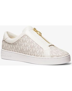 MICHAEL Michael Kors Sneaker Keaton con zip e logo - Bianco