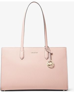 MICHAEL Michael Kors Mk Scarlett Medium Pebbled Leather Tote Bag - Pink