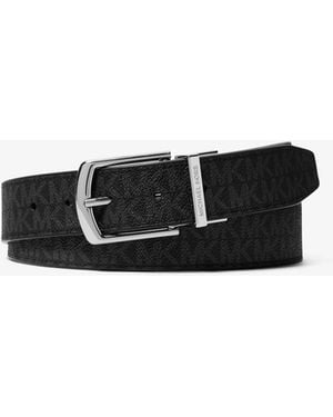 Michael Kors Logo Reversible Belt - White