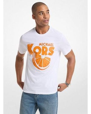 Michael Kors Graphic Logo Cotton T-Shirt - White