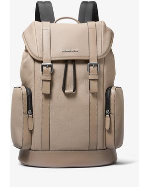 Michael Kors Mkmochila Hudson De Piel Granulada - Neutro