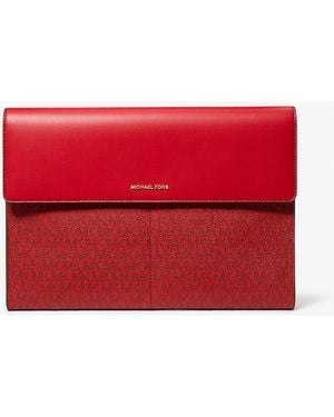 MICHAEL Michael Kors Mk Custodia Per Laptop Jet Set Con Logo - Rosso