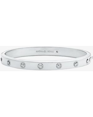 Michael Kors Mkpulsera Rígida Con Logotipo - Blanco