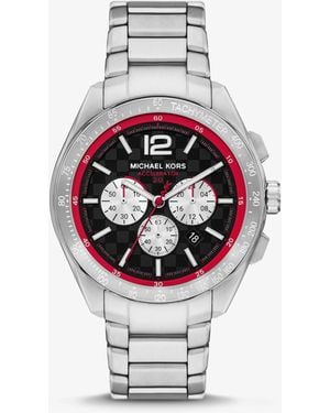 Michael Kors Oversized Accelerator 2.0-Tone Watch - White