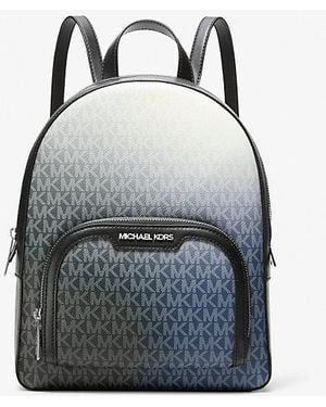 Michael Kors Jaycee Medium Ombré Signature Logo Backpack - Grey