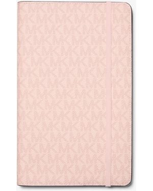Michael Kors Medium Signature Logo Notebook - Pink