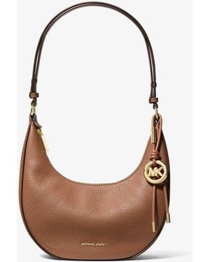 MICHAEL Michael Kors Mk Nolita Small Pebbled Leather Convertible Pochette - White