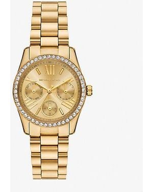 Michael Kors Mini Lexington Pavé-Tone Watch - Metallic