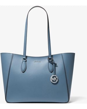 Michael Kors Jet Set Travel Large Signature Logo 3-In-1 Tote Bag - Blue